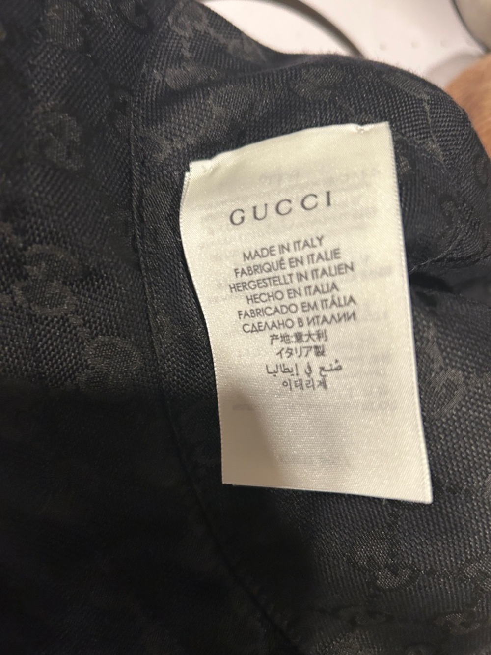 Gucci Black GG Jacquard Bucket Hat - Picture 2 of 4